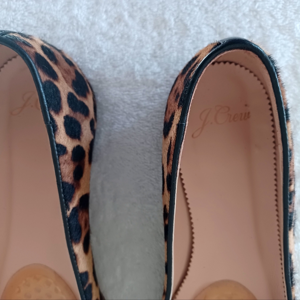 J. Crew Leopard Print Pointed Toe Flats in Brown and Black EUC 🙌 - Picture 4 of 15